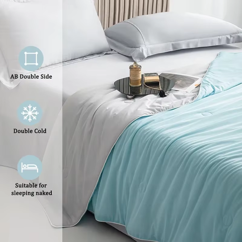 coolu Ice-Silk Kühldecke – doppelseitig, kühlende und weiche Seite