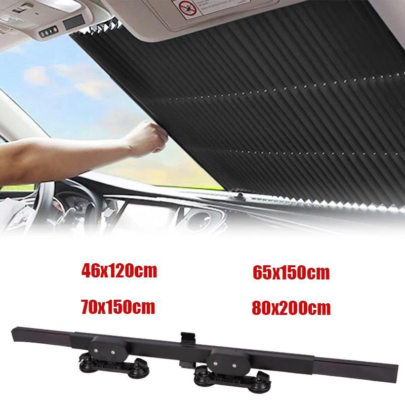 Auto-Sonnenschutz ausziehbar – Rollo-Hitzeschutz für die Frontscheibe