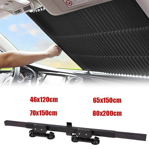Auto-Sonnenschutz ausziehbar – Rollo-Hitzeschutz für die Frontscheibe