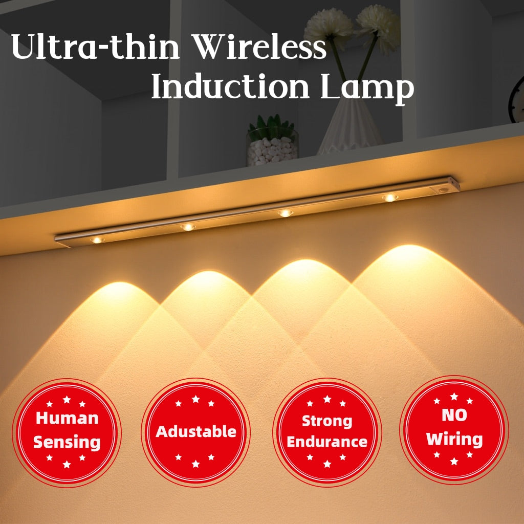 LED-Bewegungslicht Streifen – kabellose Sensorleuchte mit USB-Akku