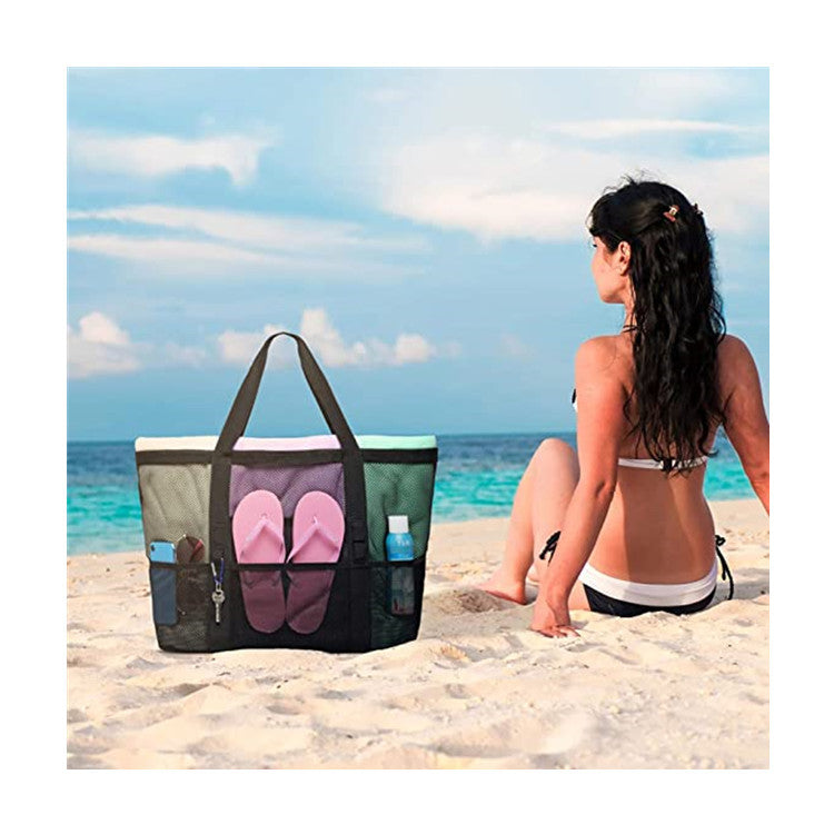 Große Netz-Strandtasche für Pool und Strand
