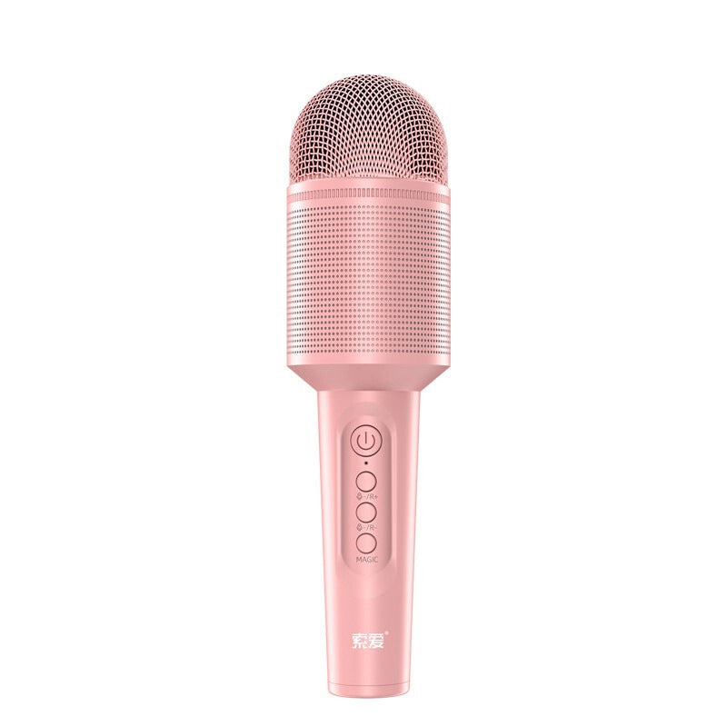 coolu Karaoke-Mikrofon mit Bluetooth-Lautsprecher in Pink
